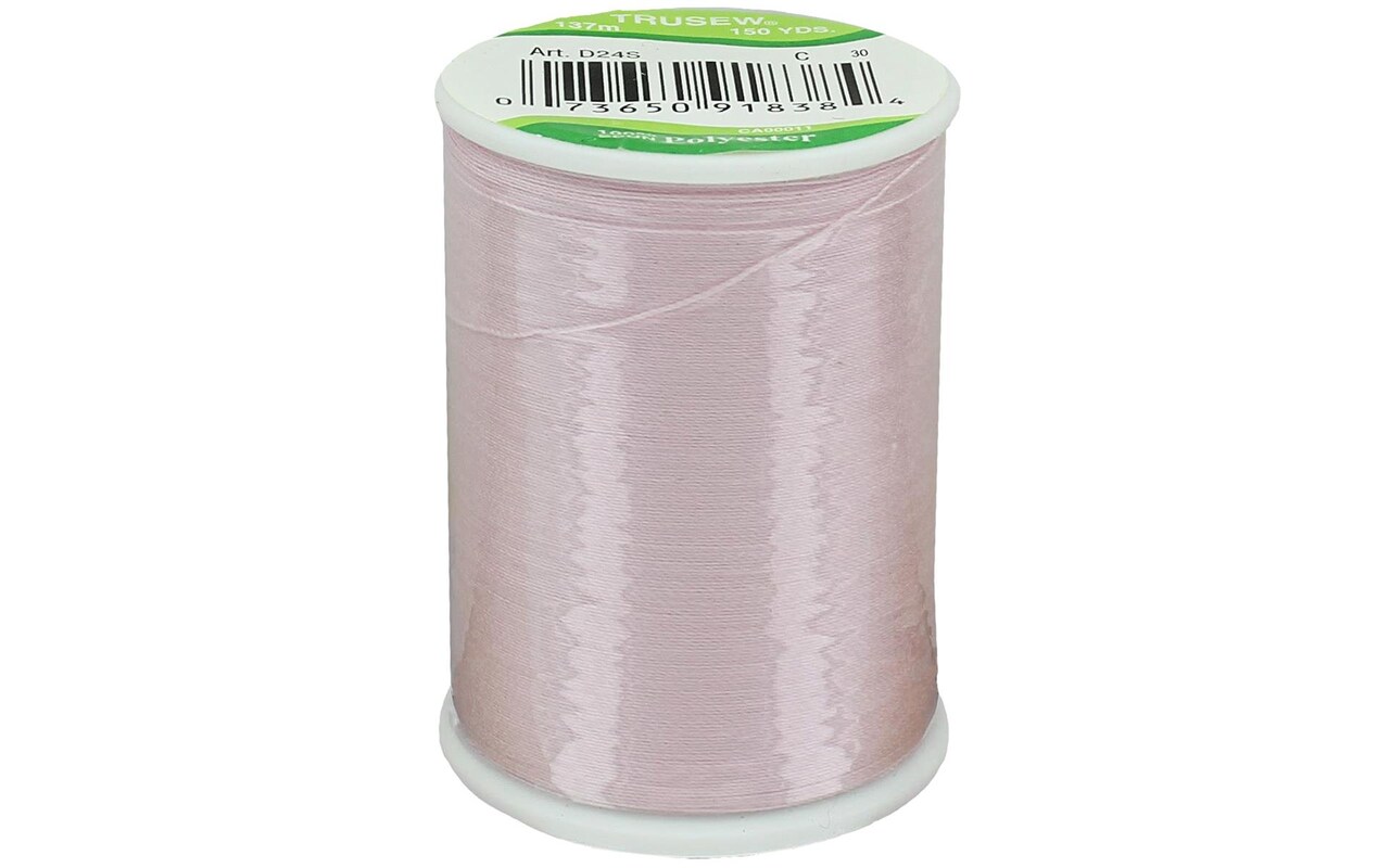 C&#x26;C Trusew Thread 100% Poly 150yd Light Pink